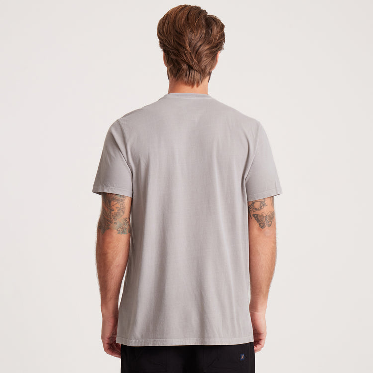 Roark- Made To Fade Short Sleeve Tee in Washed Grey