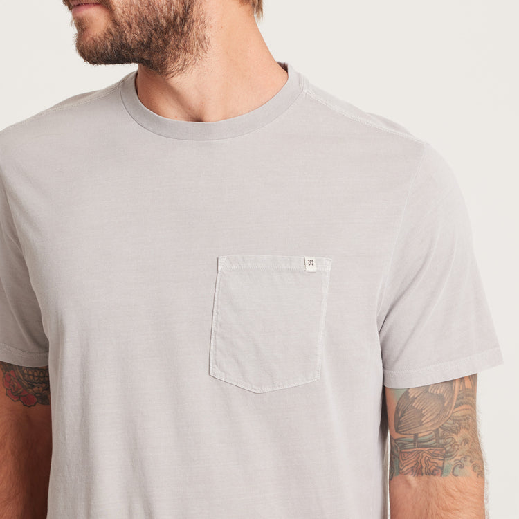 Roark- Made To Fade Short Sleeve Tee in Washed Grey