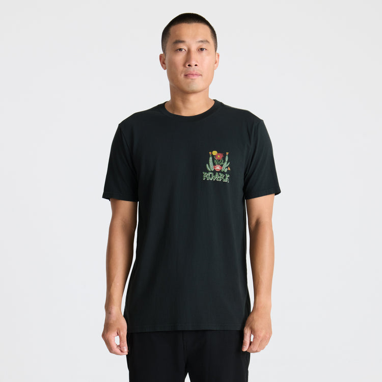 Roark- Cactus Garden Premium Tee in Black