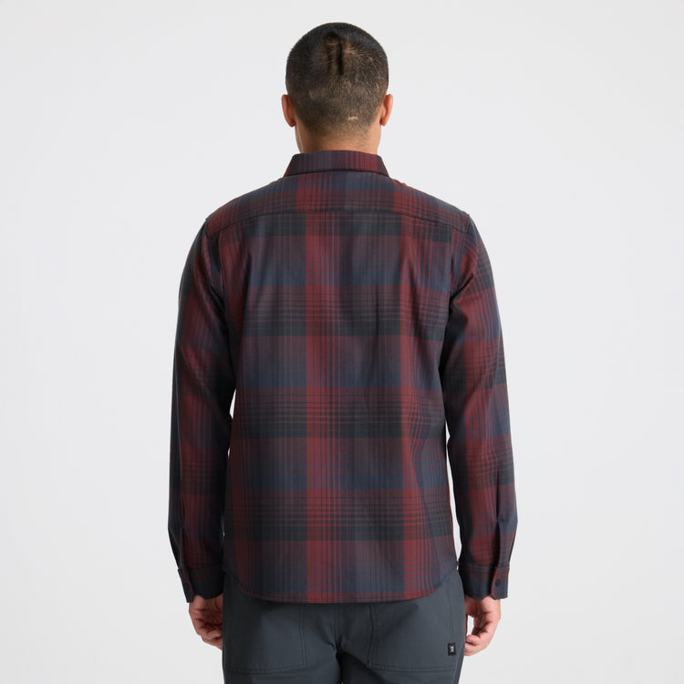Roark- Diablo Long Sleeve Flannel in Sangria