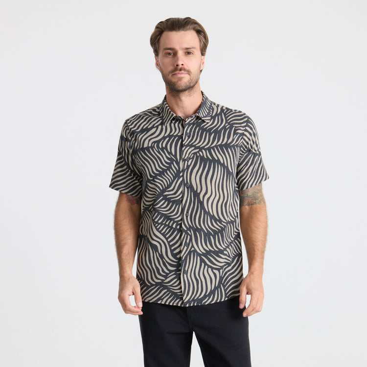 Roark- Bless Up Breathable Stretch Shirt in Grey