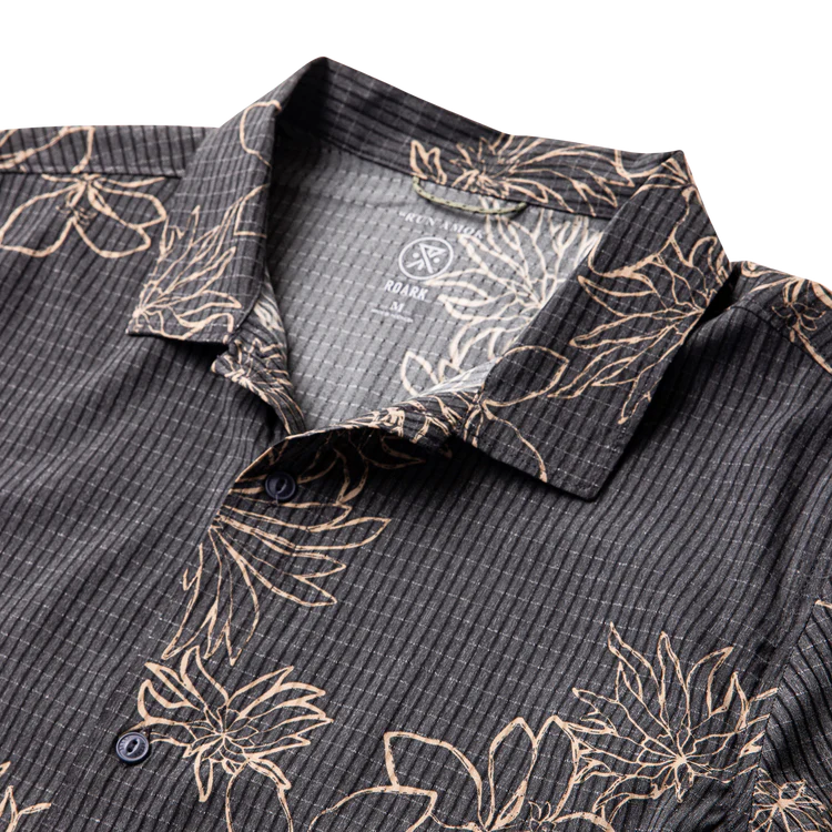 Roark- Bless up Trail Shirt Onyx Floral