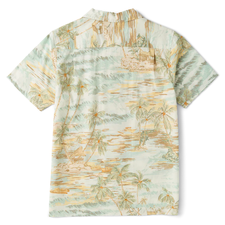 Roark- Gonzo Short Sleeve Button Up Shirt in Seafoam