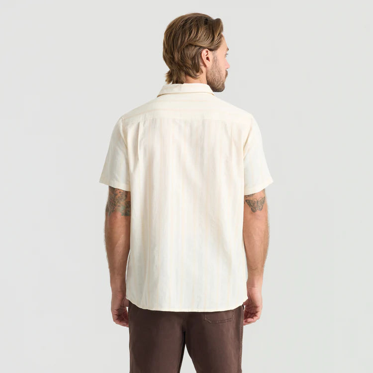 Roark- Crosswinds Button Up Shirt in Unbleached