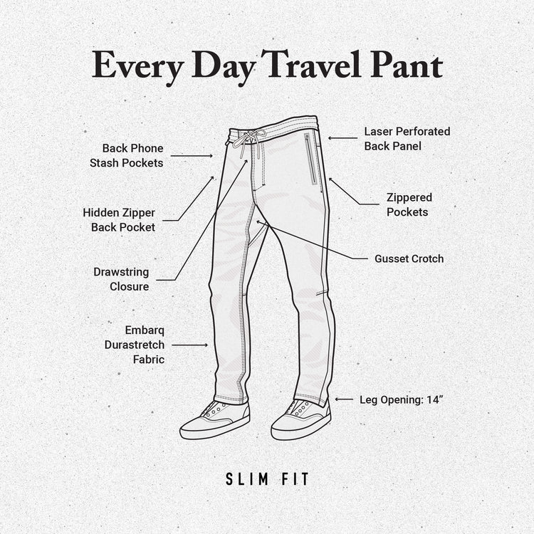 Roark- Layover Traveler Pants in Dark Khaki