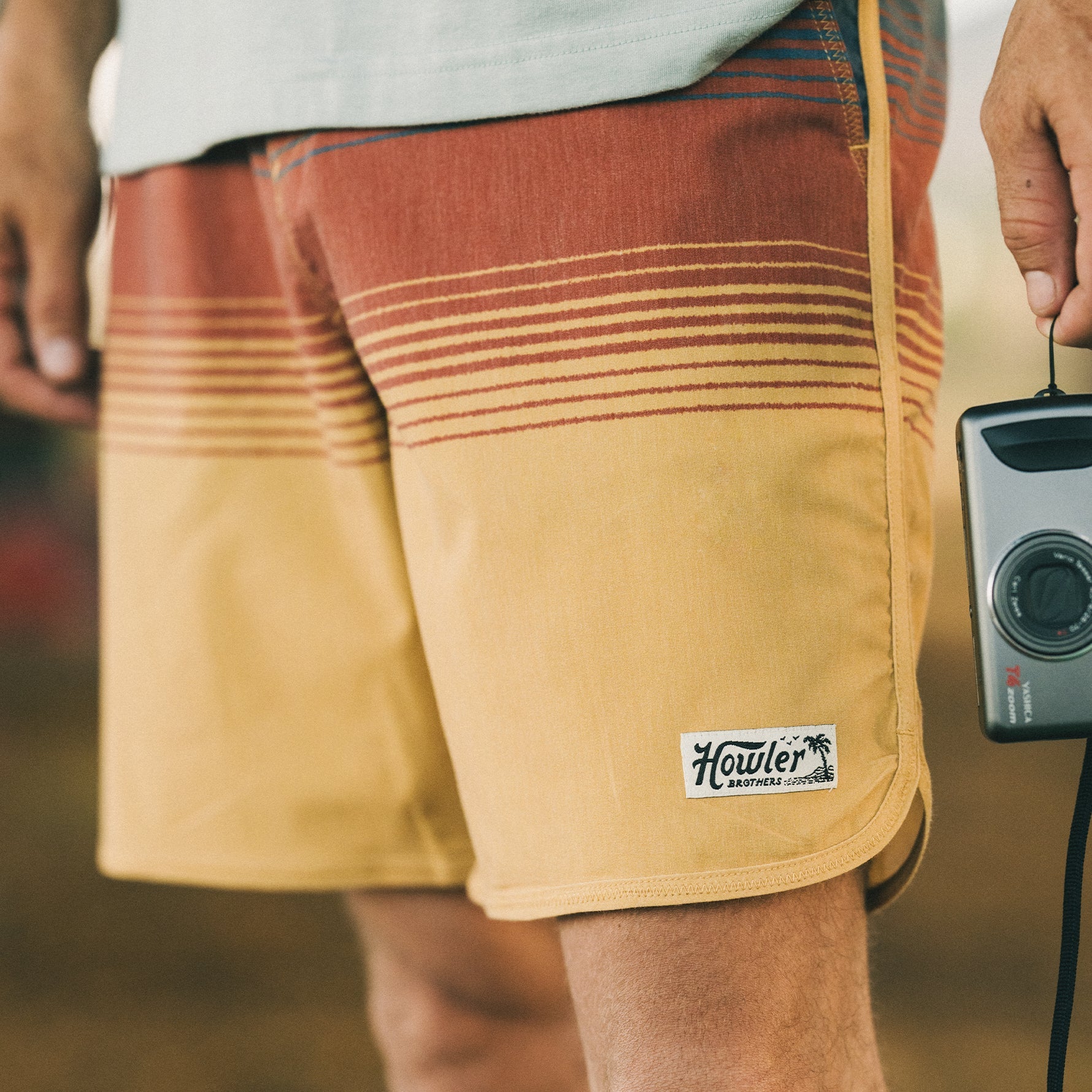 Howler Bros- Bruja Boardshorts Meridians: Old Gold