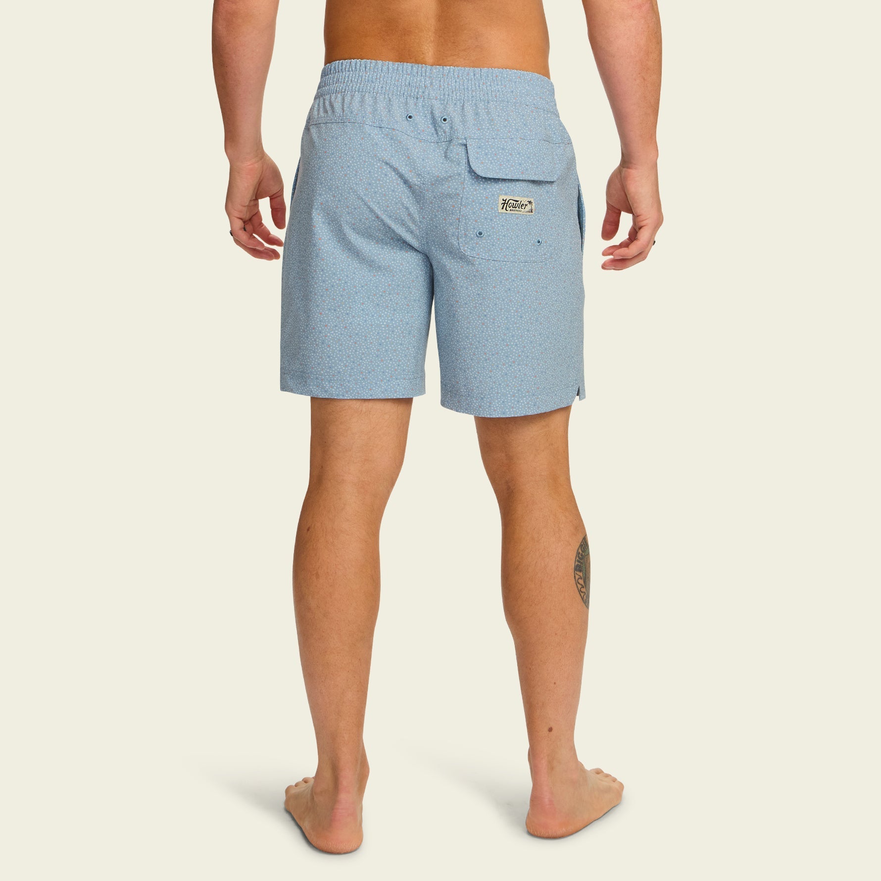 Howler Bros- Deep Set Boarshorts Lotsa Dots: Pool Blue