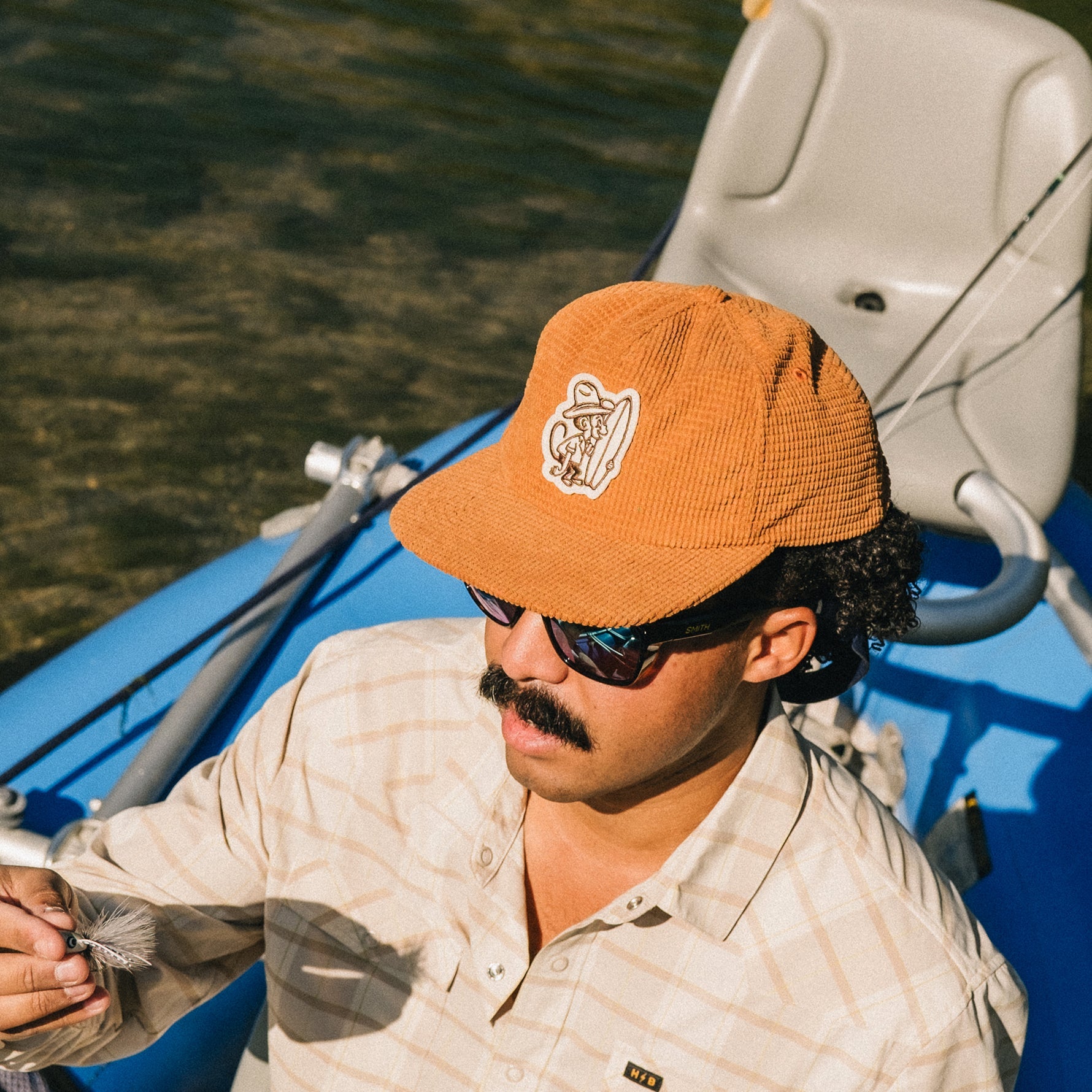 Howler Bros- El Monito Surfs Snapback: Adobe