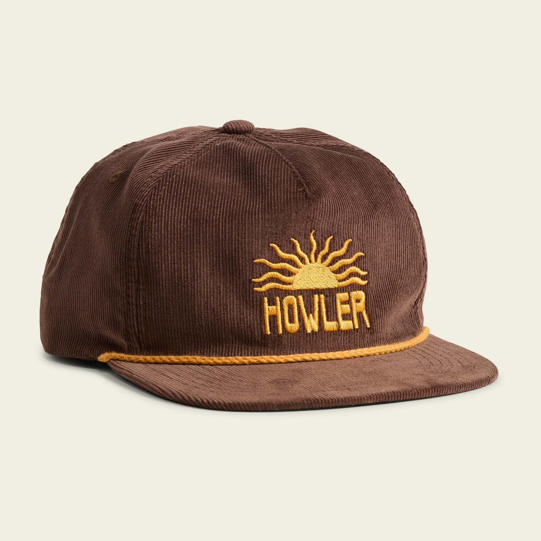 Howler Bros- El Sol Snapback: Brown Corduroy