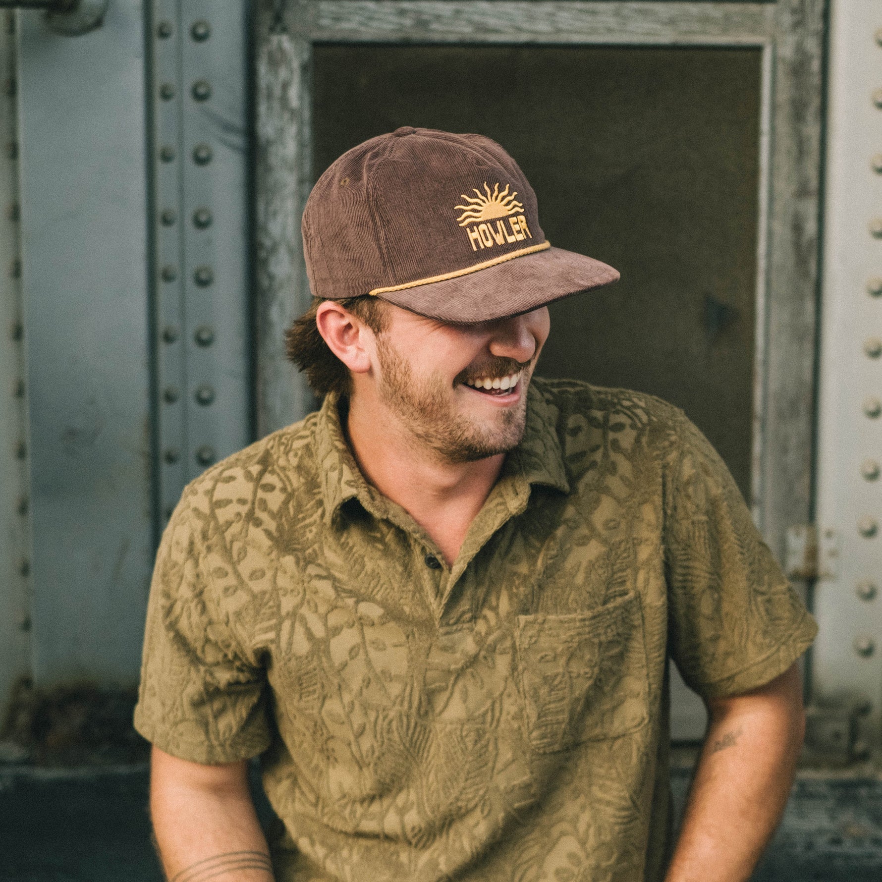 Howler Bros- El Sol Snapback: Brown Corduroy