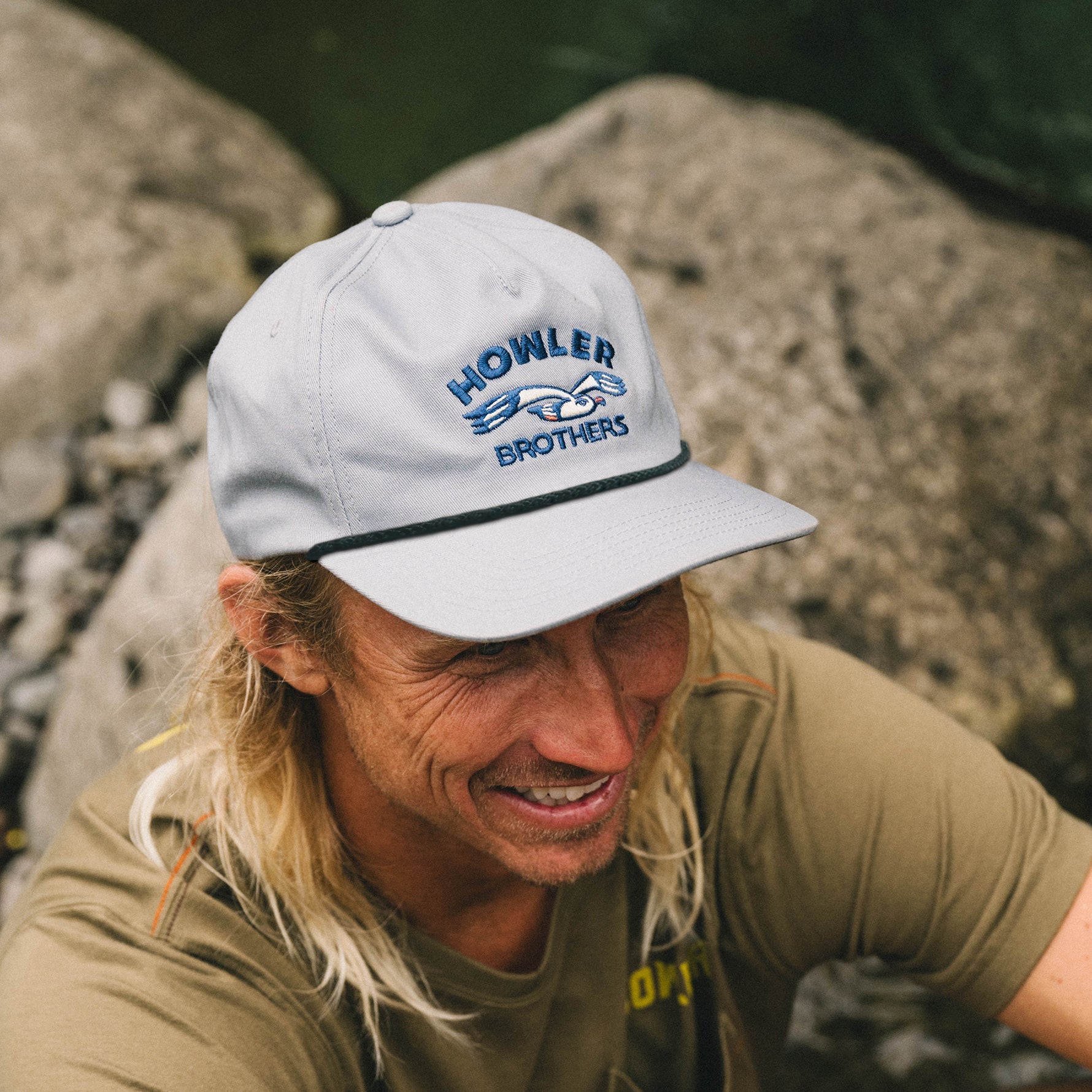 Howler Bros- Lone Gull Snapback: Stone Blue