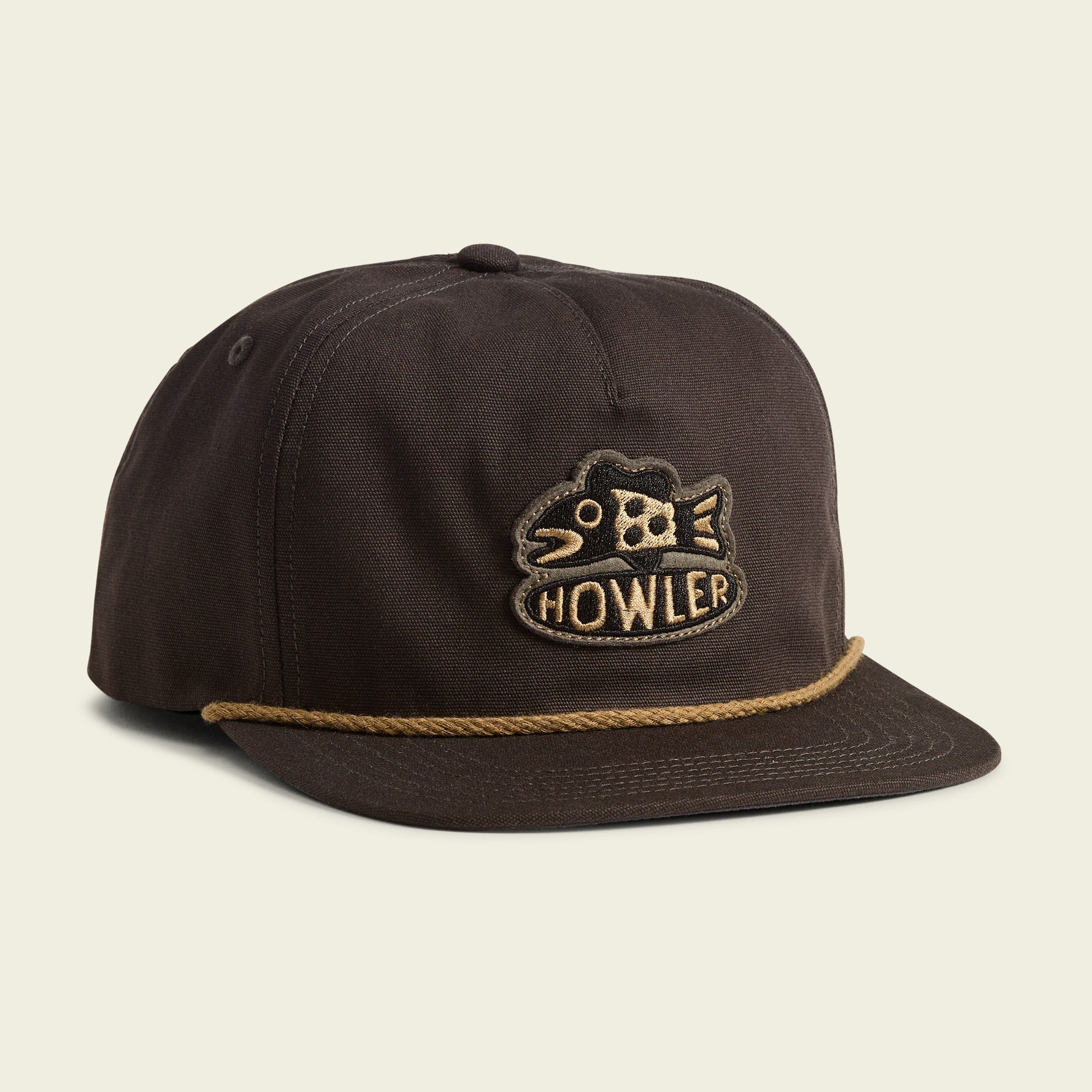 Howler Bros- Travelin' Fish Snapback: Antique Black