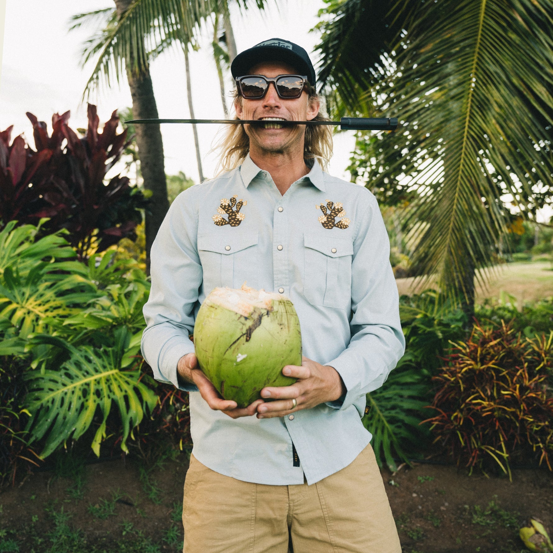 Howler Bros- Guacho Snapshirt: Prickly Pears