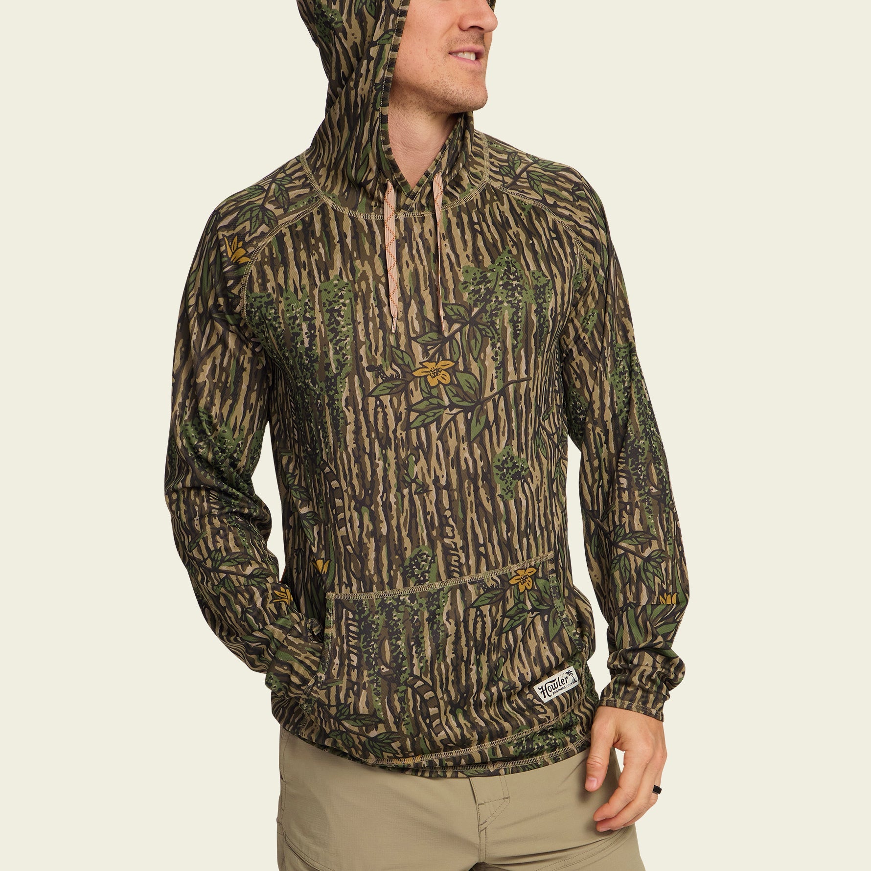 Howler Bros- Loggerhead Hoodie: Swamp Country Camo