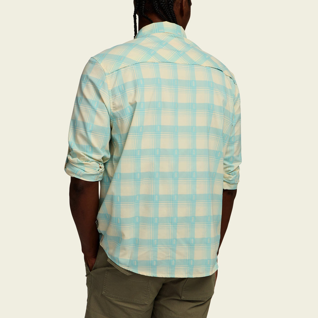 Howler Bros- Matagorda Longsleeve: Sheldon Dobby Plaid