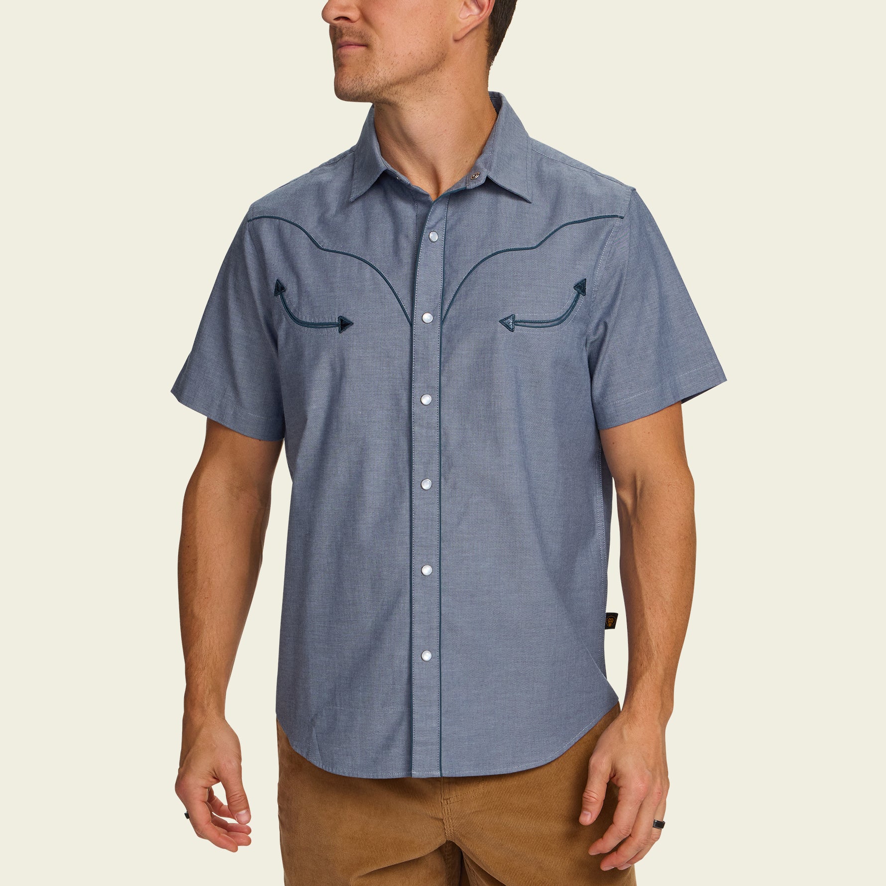 Howler Bros- Broncbuster Snapshirt in Indigo