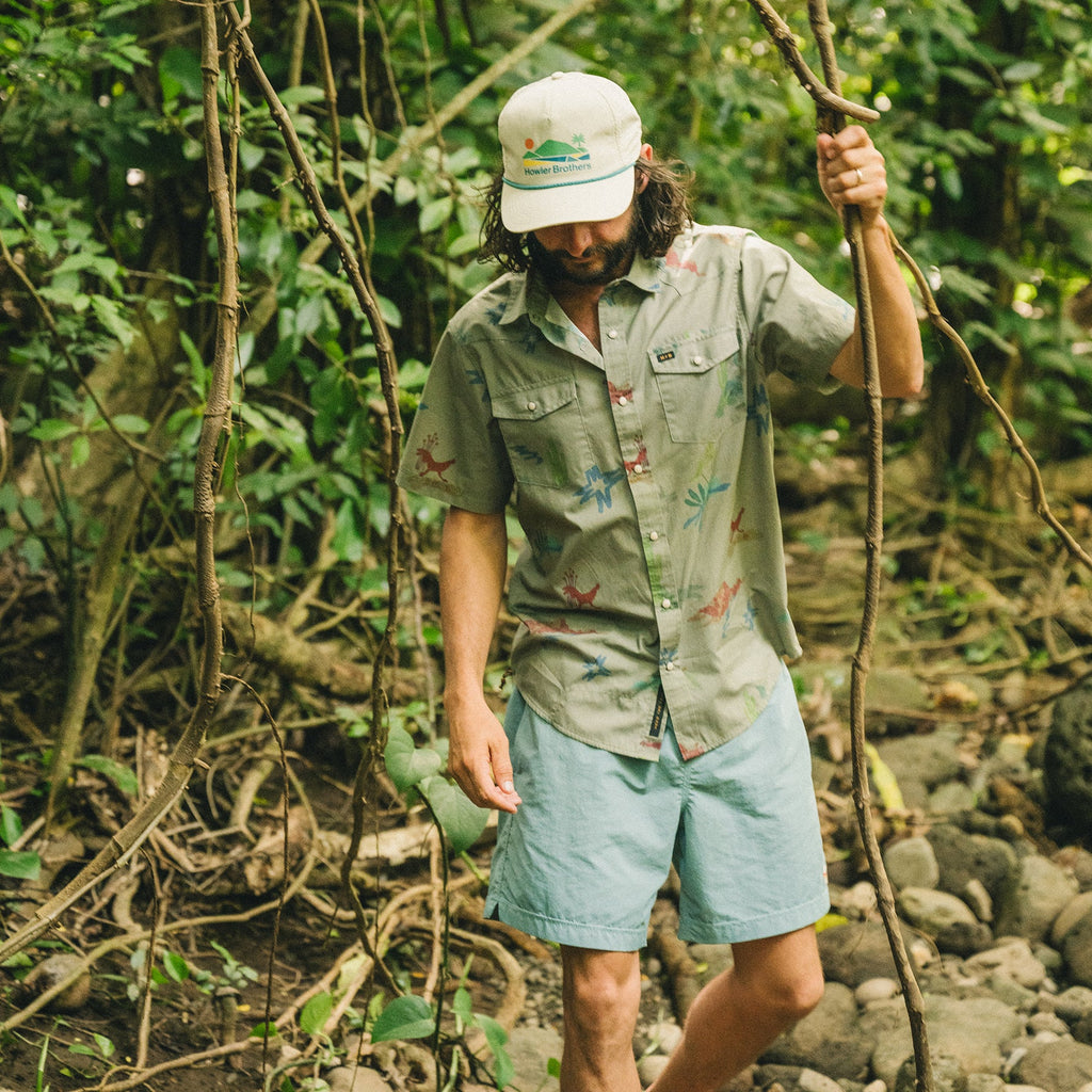 Howler Bros- H Bar B Snapshirt Vision Quest: Olive