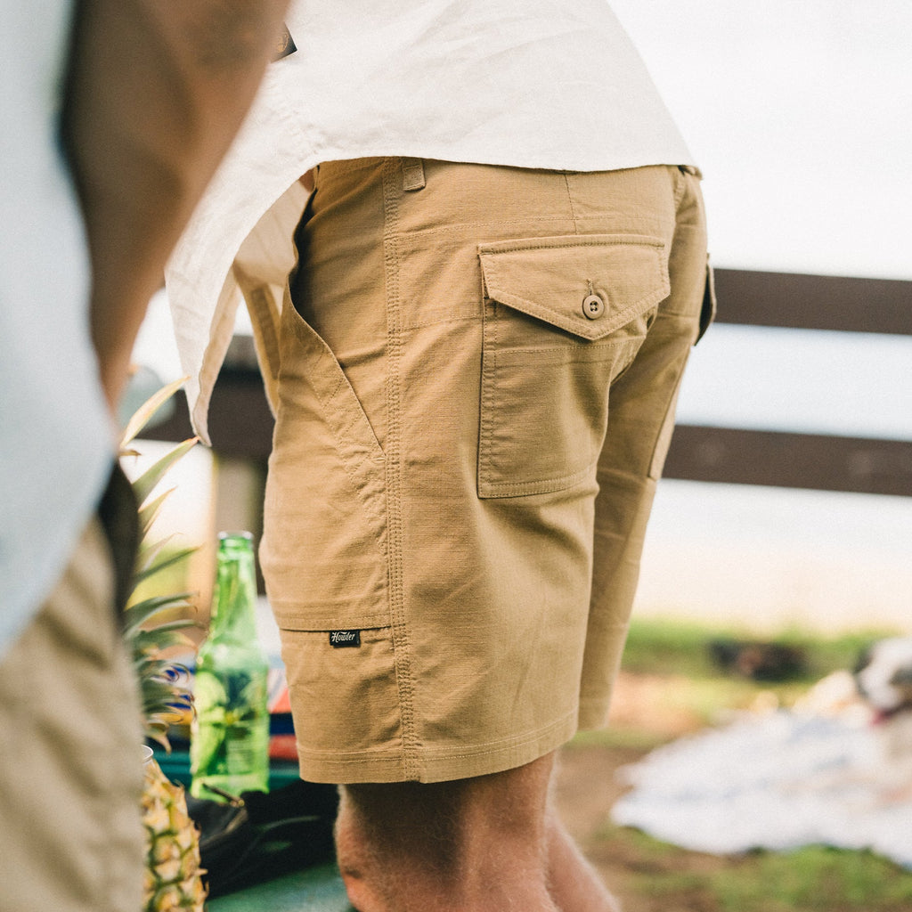 Howler Bros- Quonset Camp Shorts: British Khaki