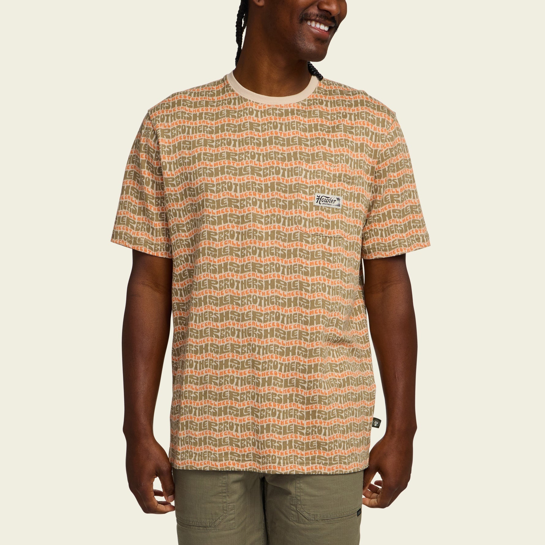 Howler Bros- Jacquard T HB Flow: Sand