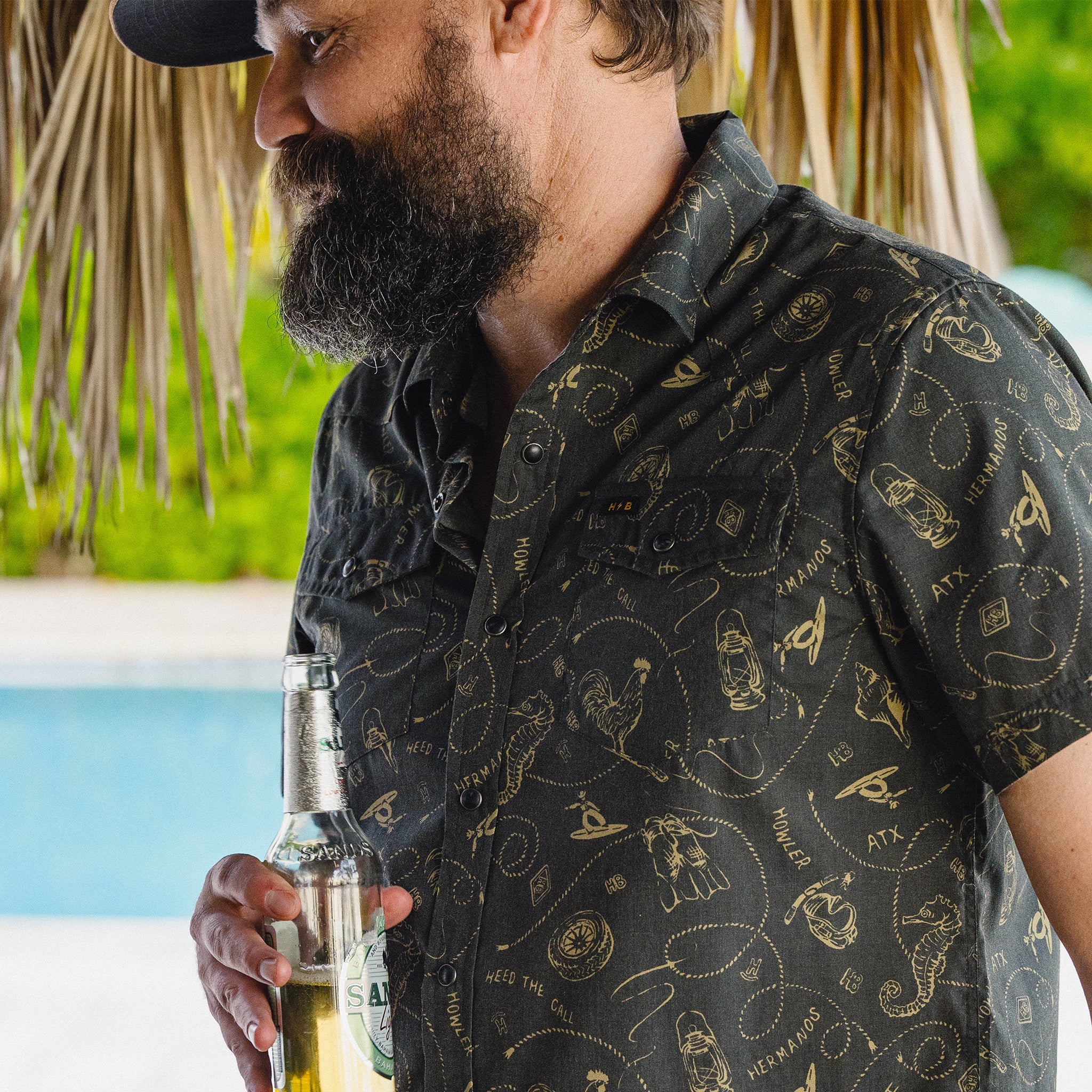 Howler Bros- Sea Rodeo H Bar B Snapshirt