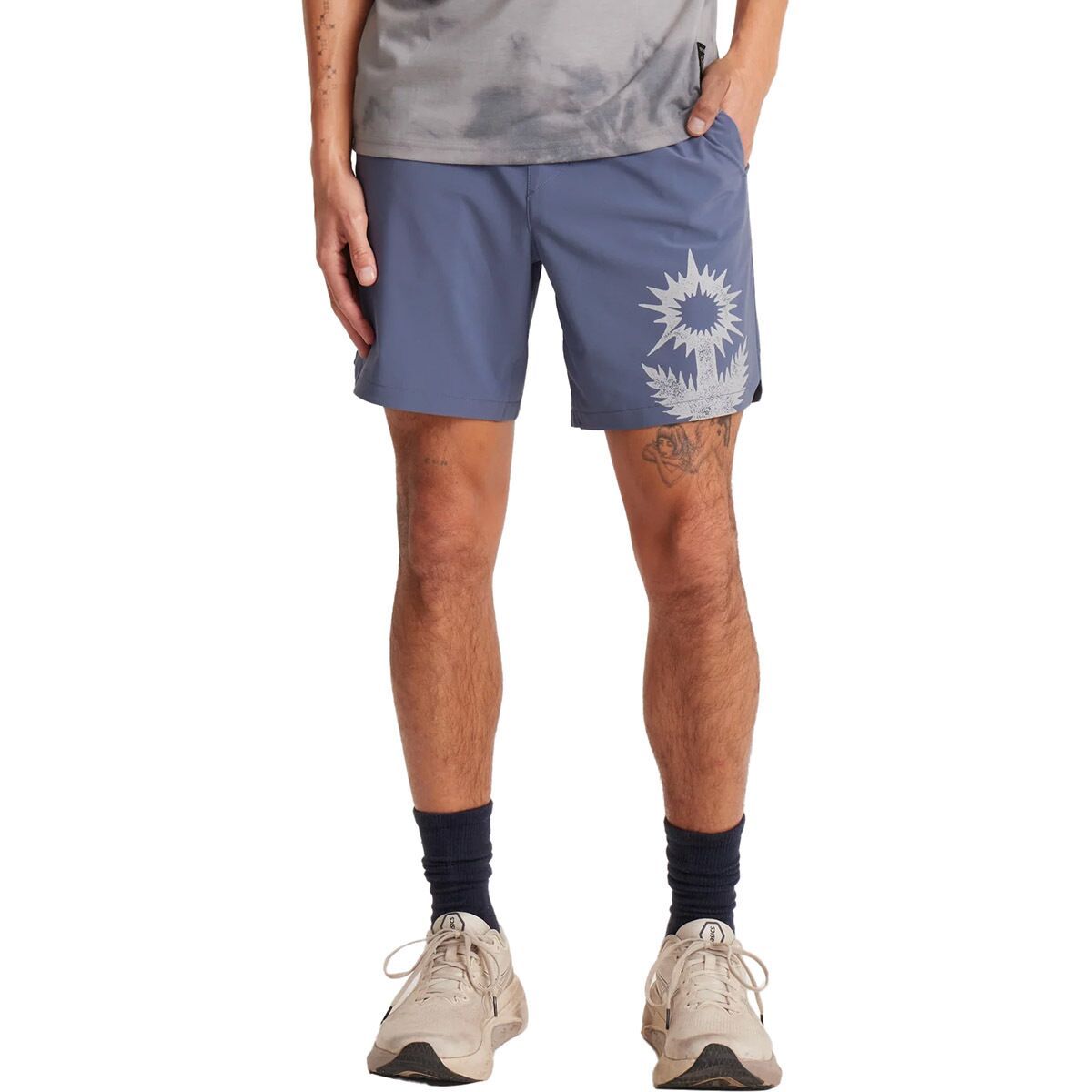 Roark-  Serrano Active Stretch Shorts in Slate