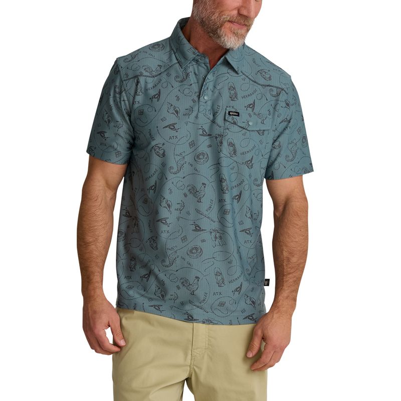 Howler Bros- Sea Rodeo Ranchero Tech Polo