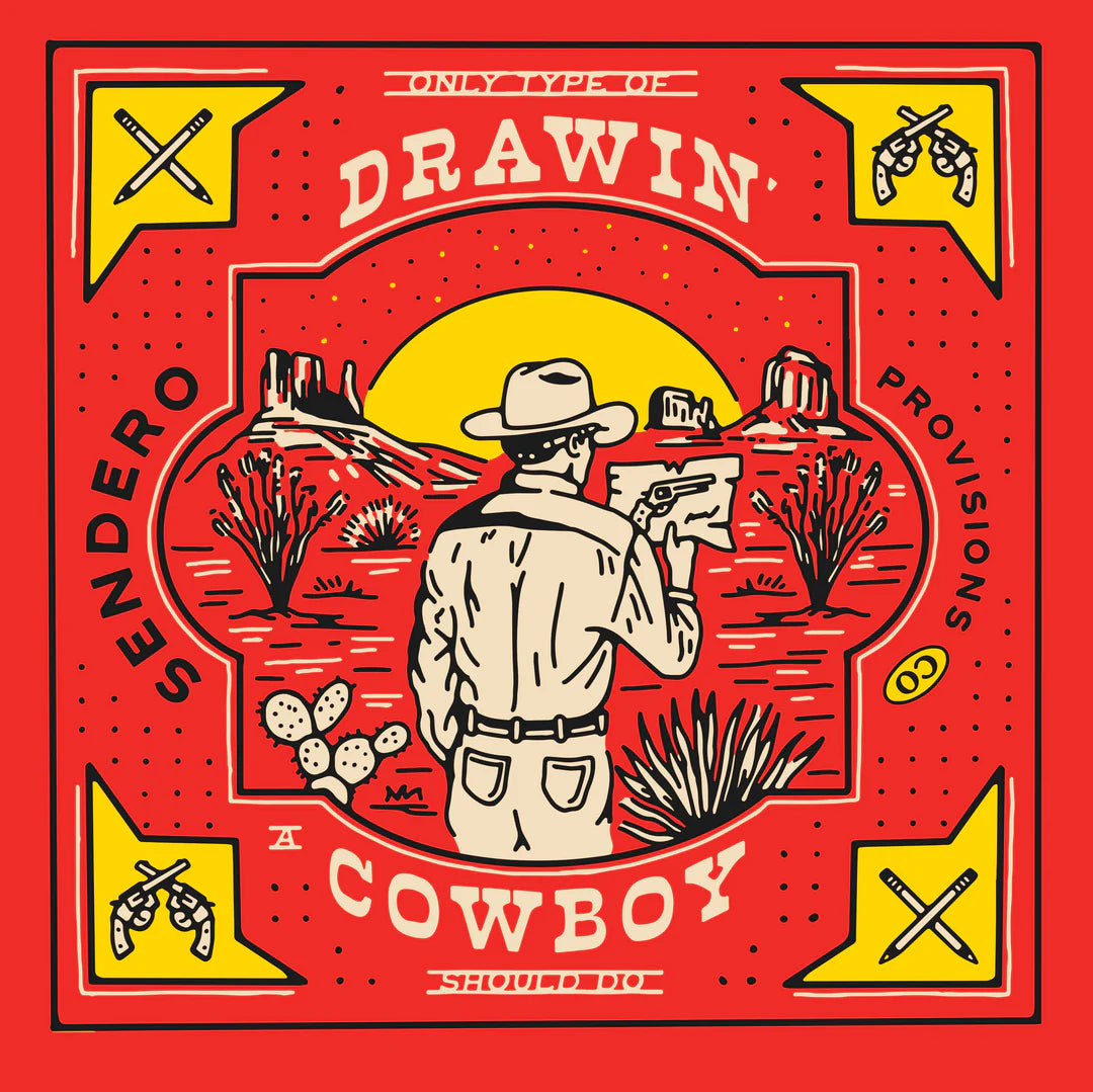Sendero- Drawin' Cowboy Bandana