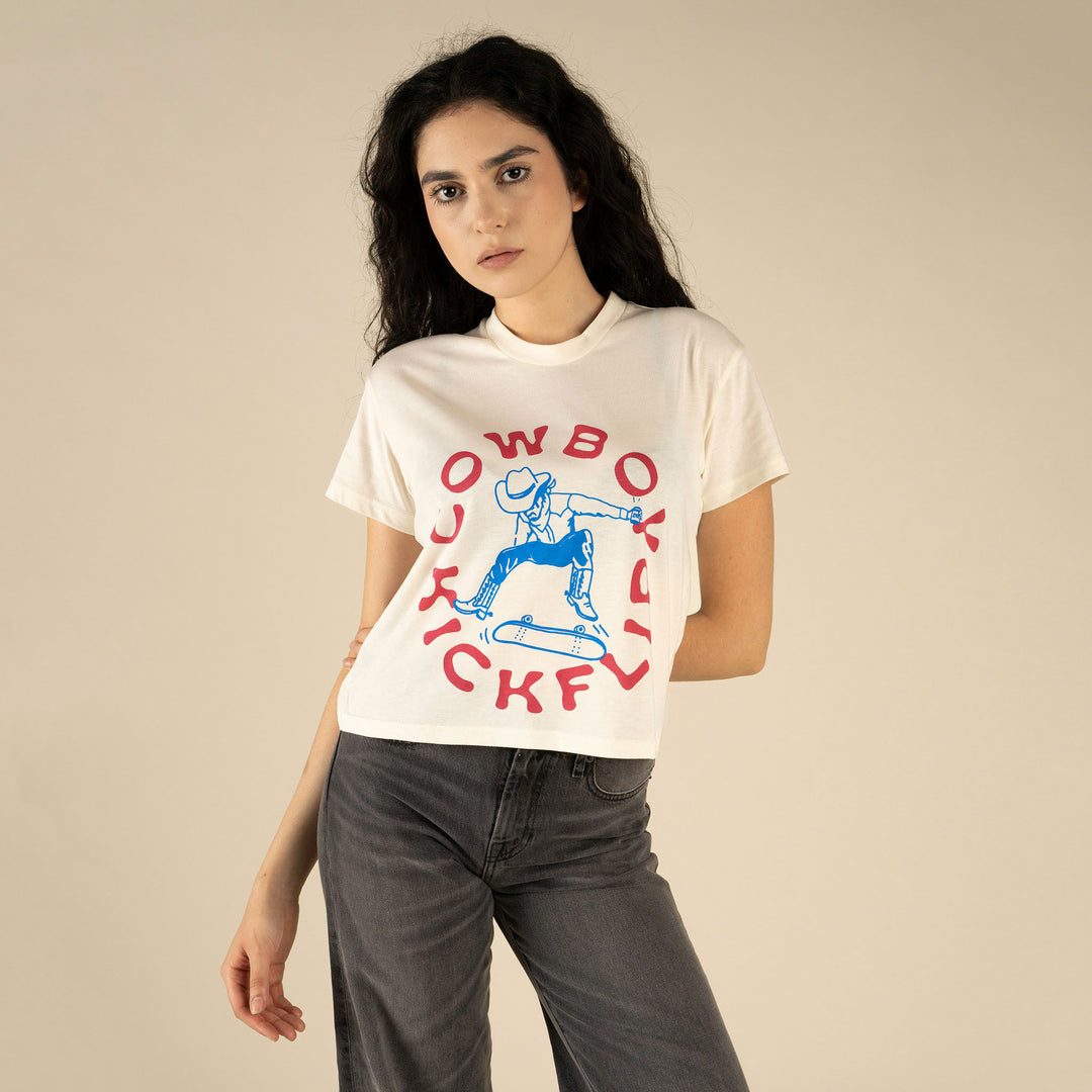 Sendero- Cowboy Kickflip Boxy Tee