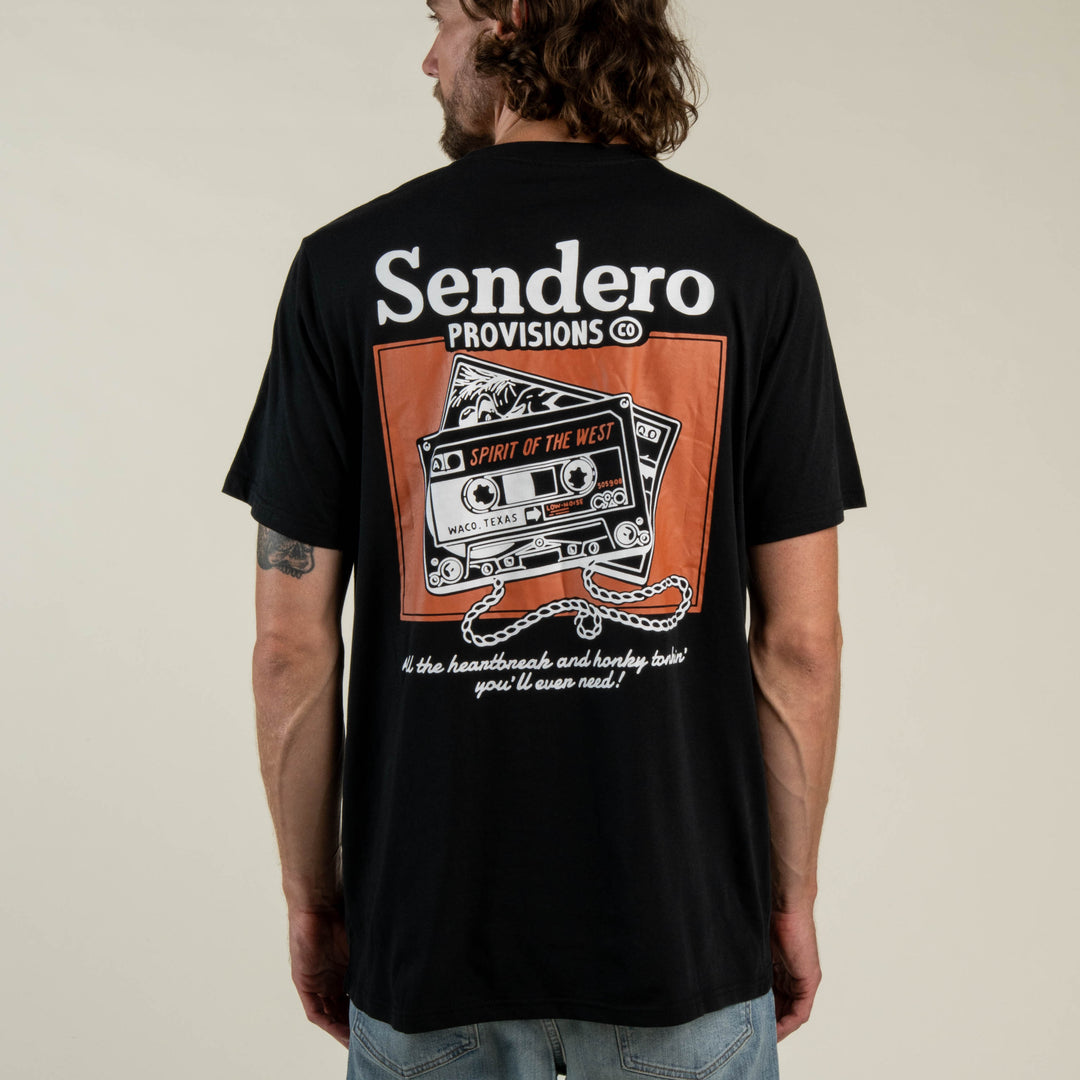 Sendero - Cassette Tape T-Shirt - Black