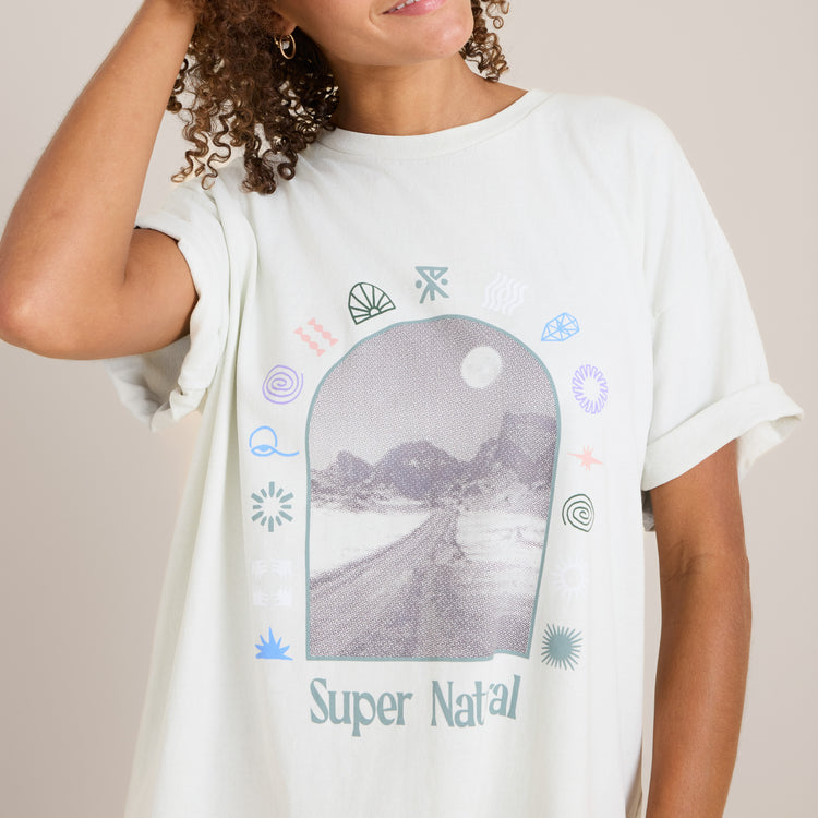 Roark- Super Natural Oversized Premium Tee in Mist