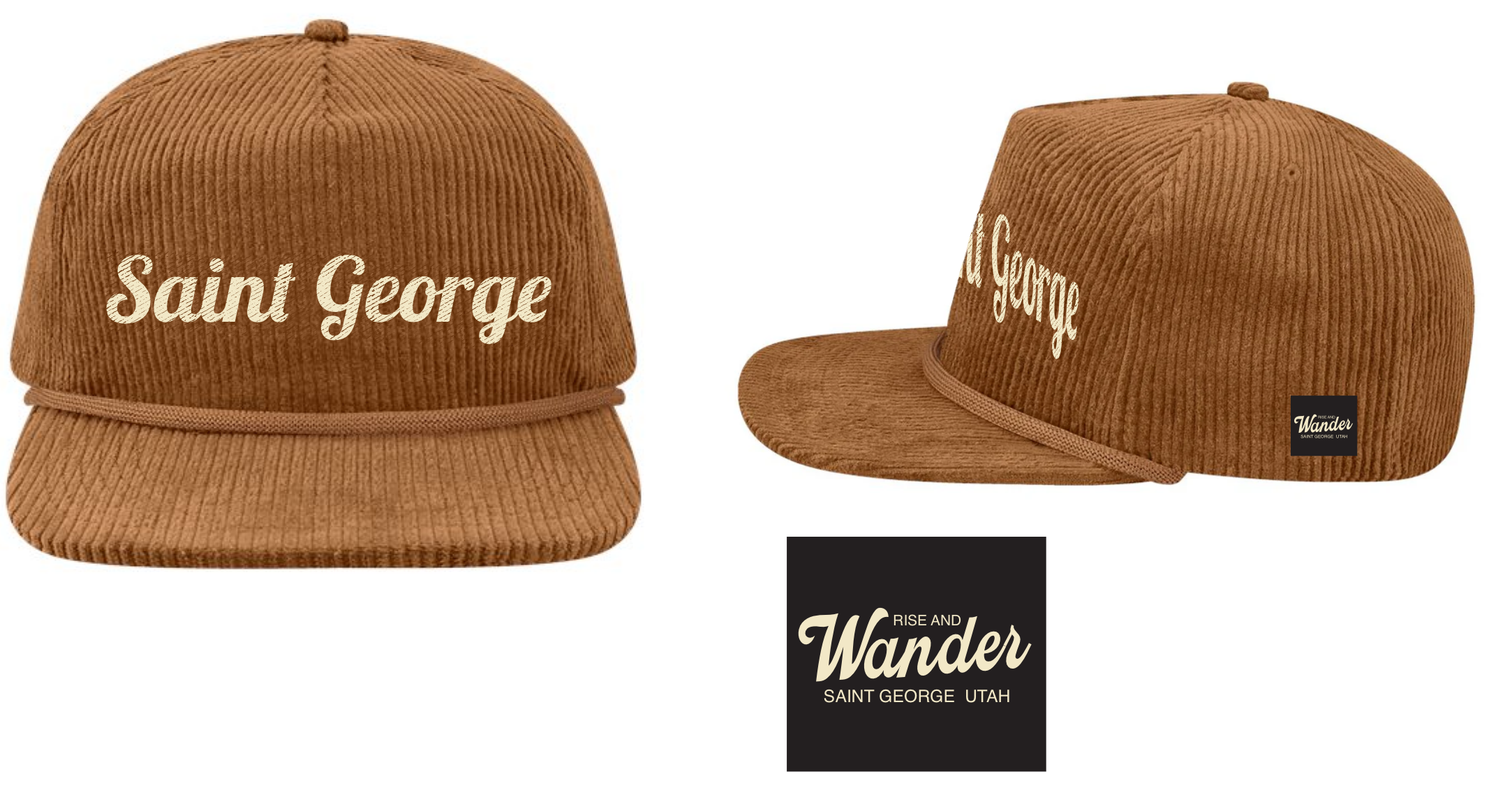 Rise & Wander Co.- Saint George Corduroy Snapback