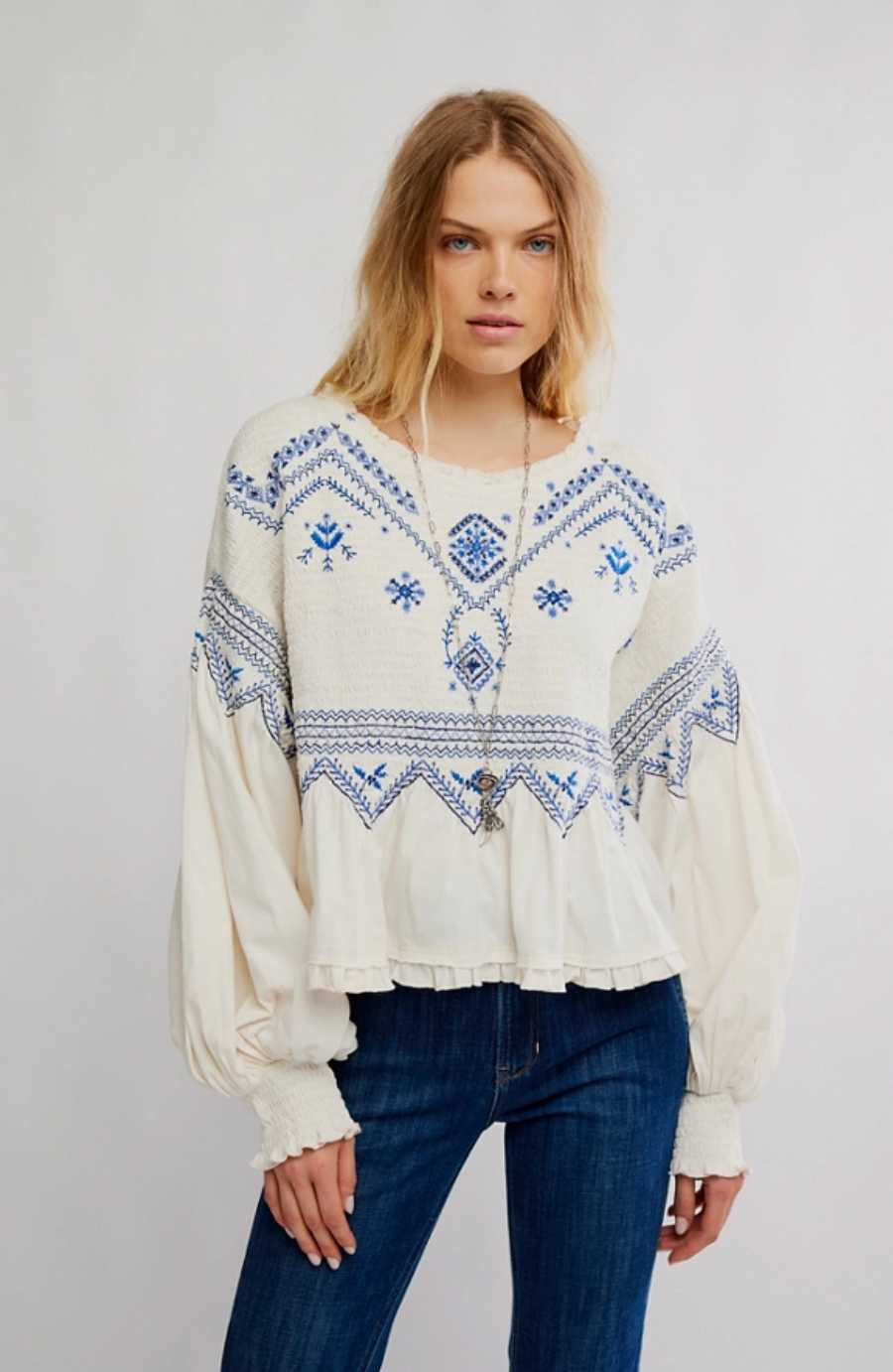 Free People- Holly Long Sleeve Knit Top