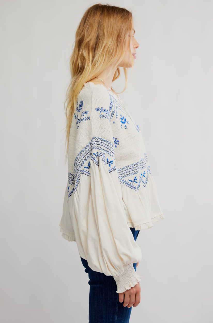 Free People- Holly Long Sleeve Knit Top