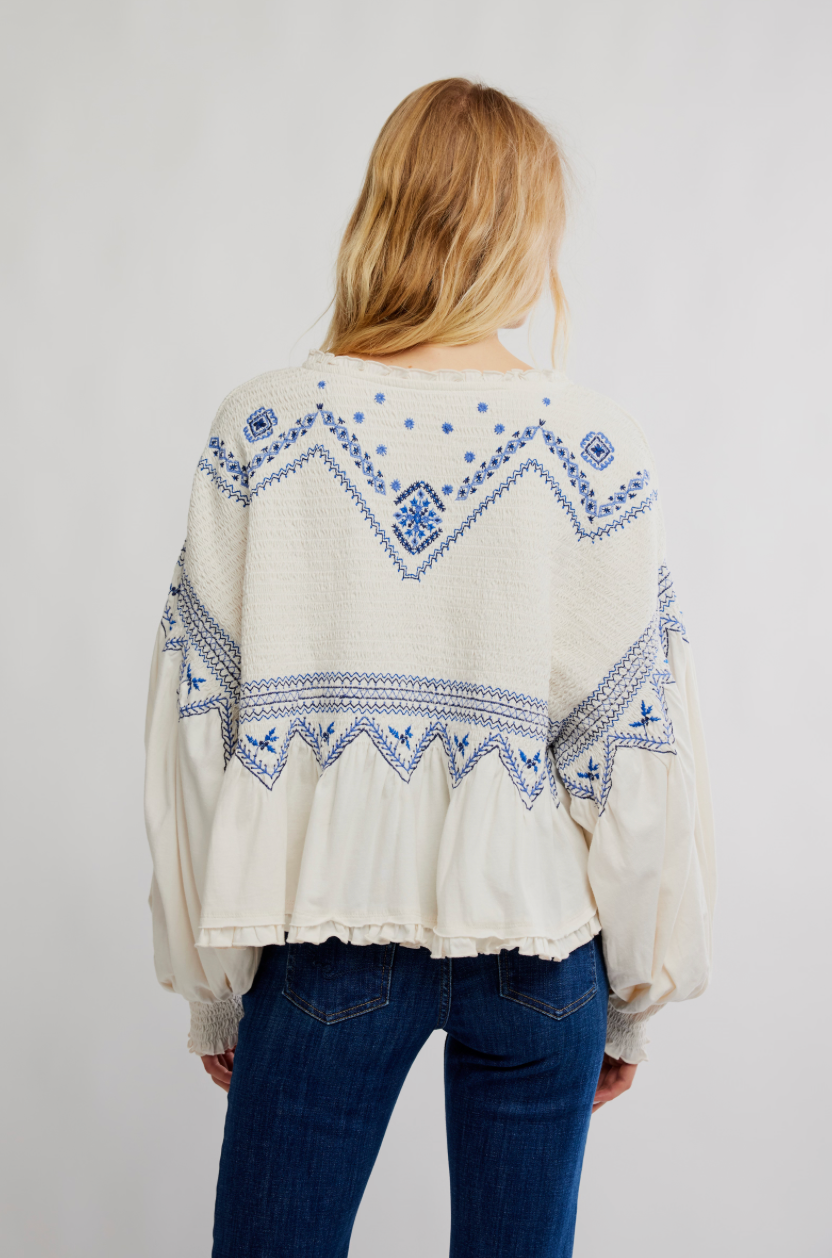 Free People- Holly Long Sleeve Knit Top