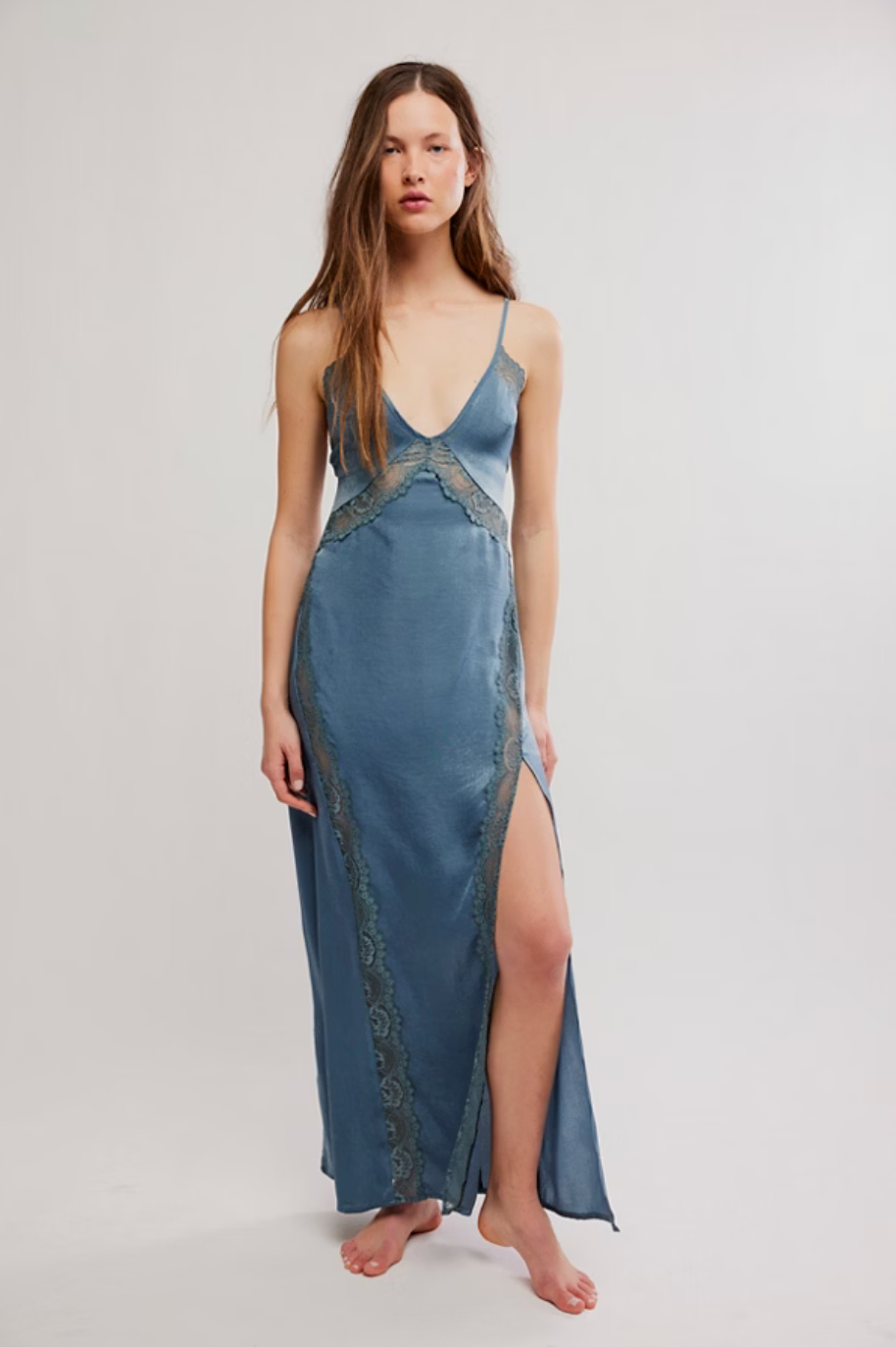 Free People- Some Kind Of Love Maxi Slip Dress