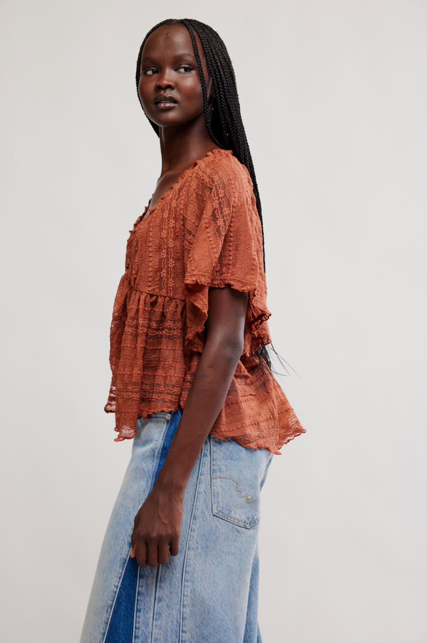 Free People- In Your Dreams Lace Top