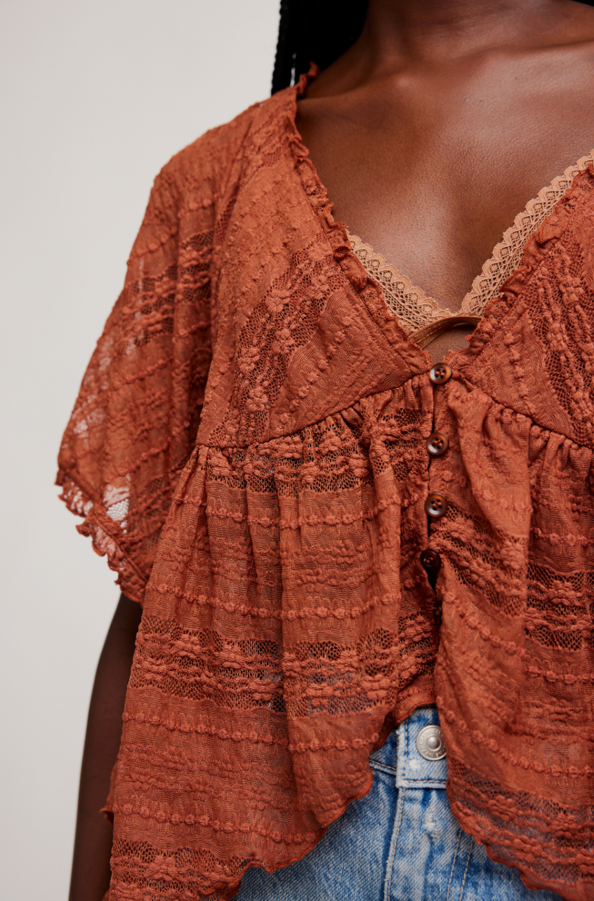 Free People- In Your Dreams Lace Top