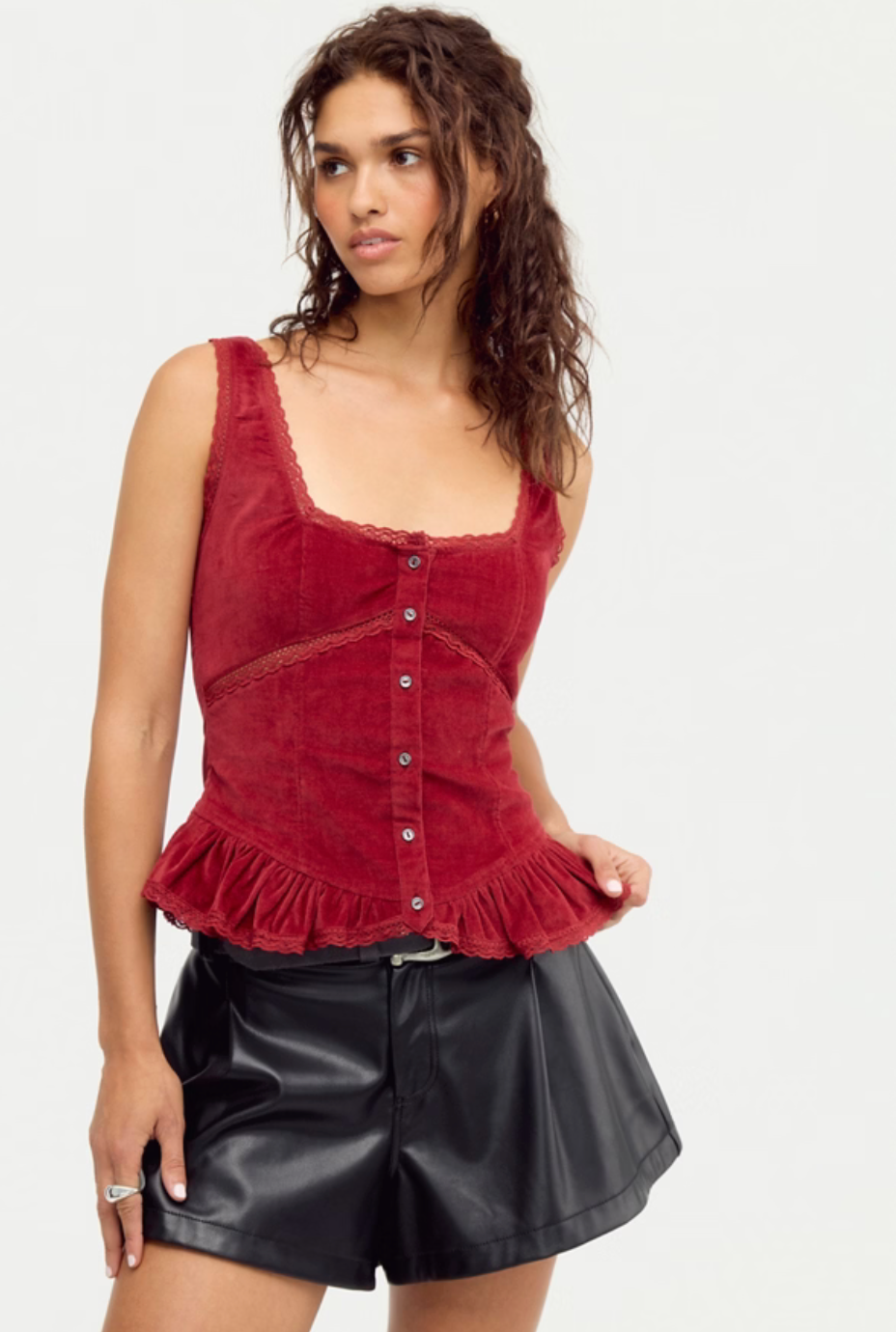 Free People-  Jennie Corduroy Top