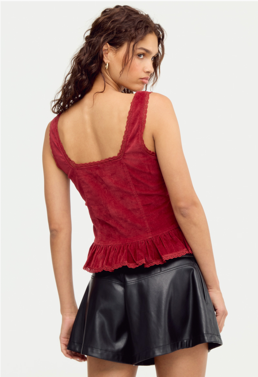Free People-  Jennie Corduroy Top