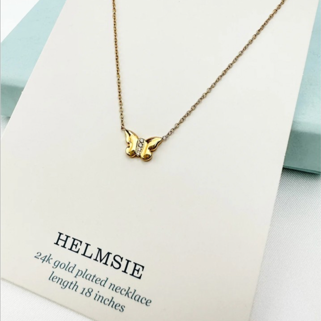 Helmsie- Mama & Me Butterfly Necklace Set