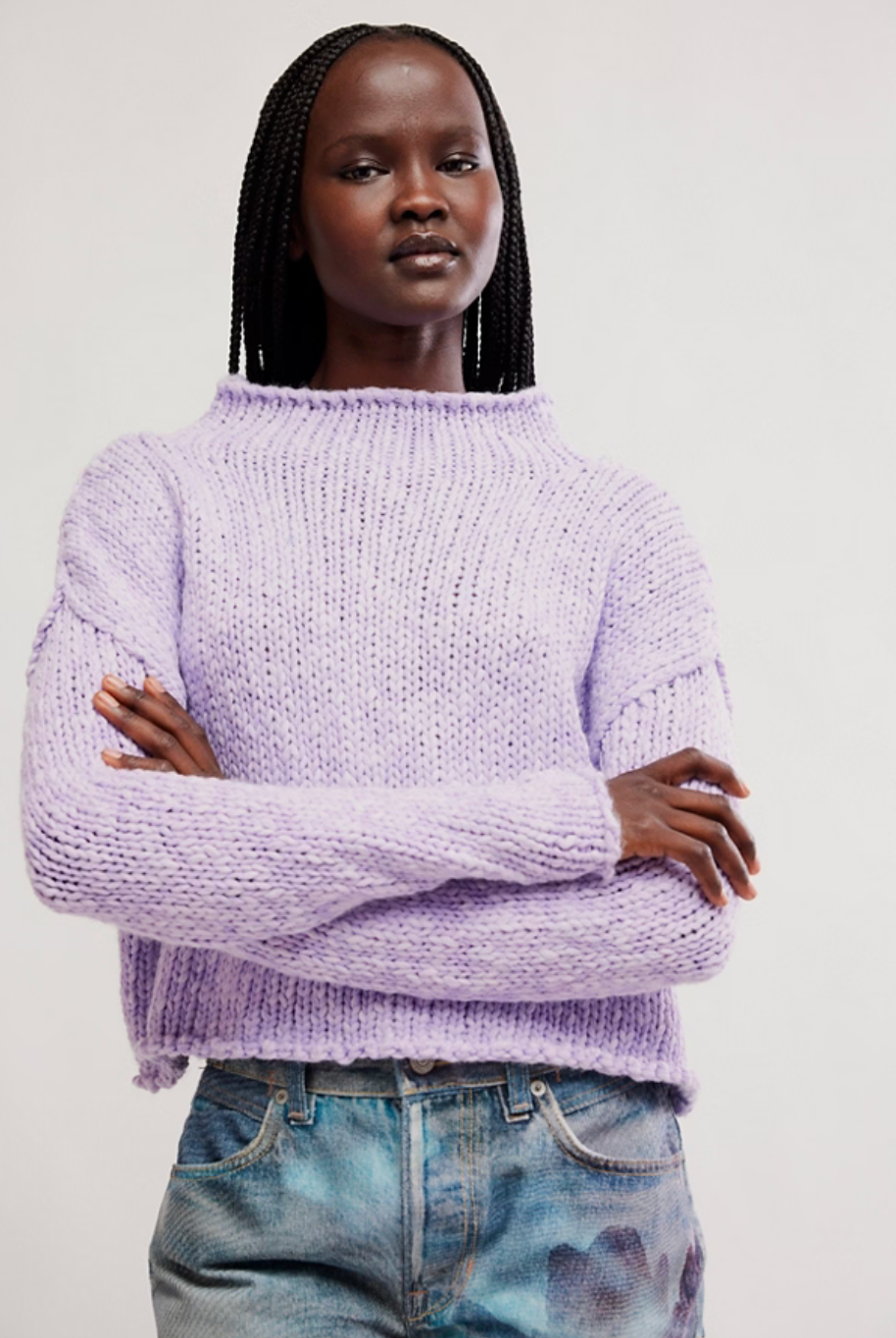 Free People- Opal Rollneck Knit Sweater