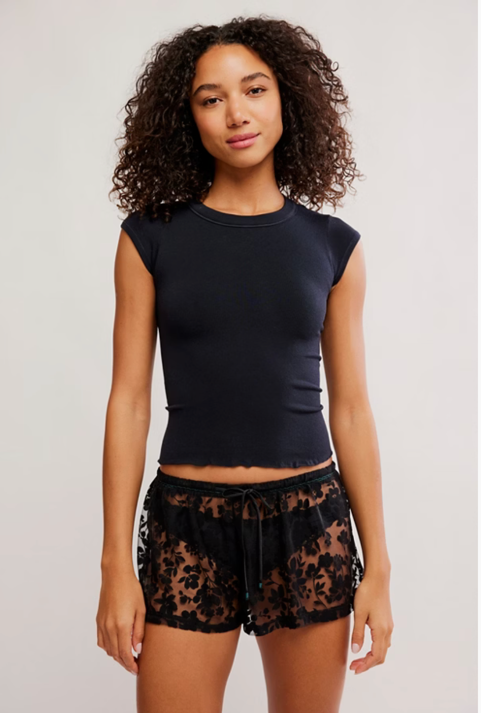 Free People-  So Soft Seamless Modal Baby Tee