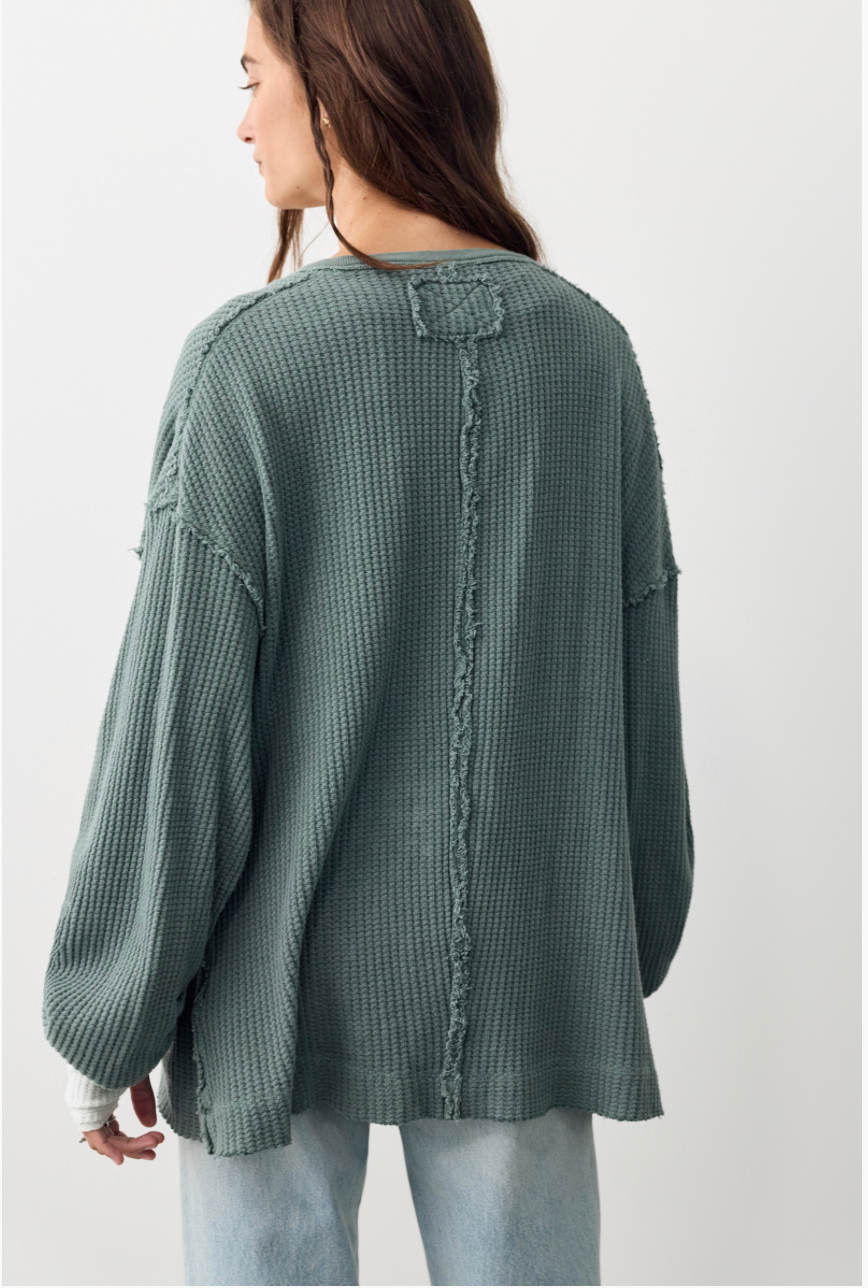 Free Peopel- We The Free Montreal Oversized Thermal Henley