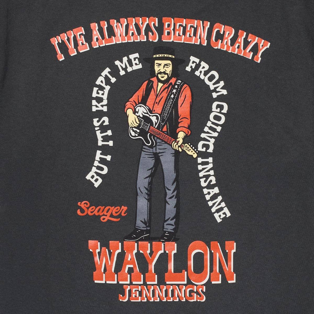 Seager- Seager X Waylon Jennings Always Been Crazy Tee