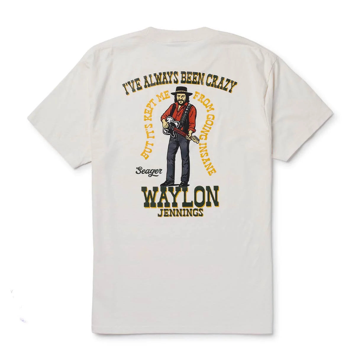 Seager- Seager X Waylon Jennings Always Been Crazy Tee