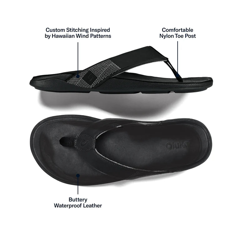 OluKai- Tuahine Men’s Waterproof Leather Sandals