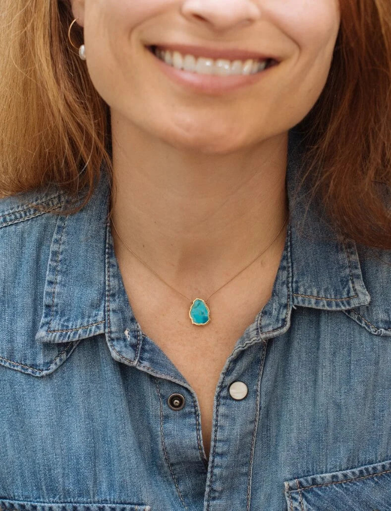 SoulKu- Turquoise Alchemy Necklace for Dare Greatly