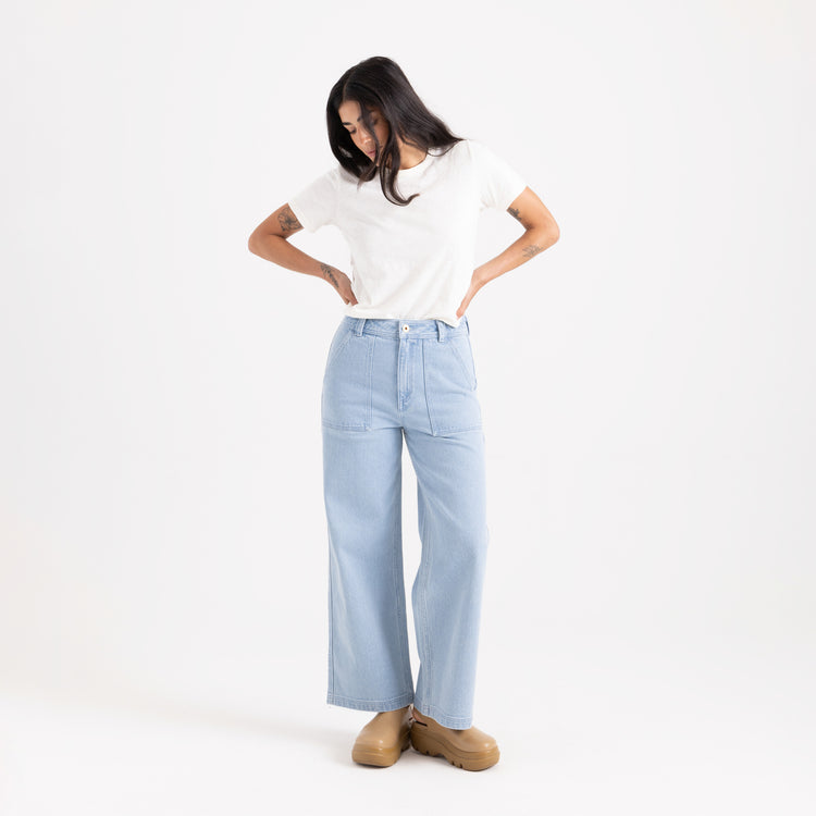 Roark- HWY 125 Jeans in Bleach Wash Indigo