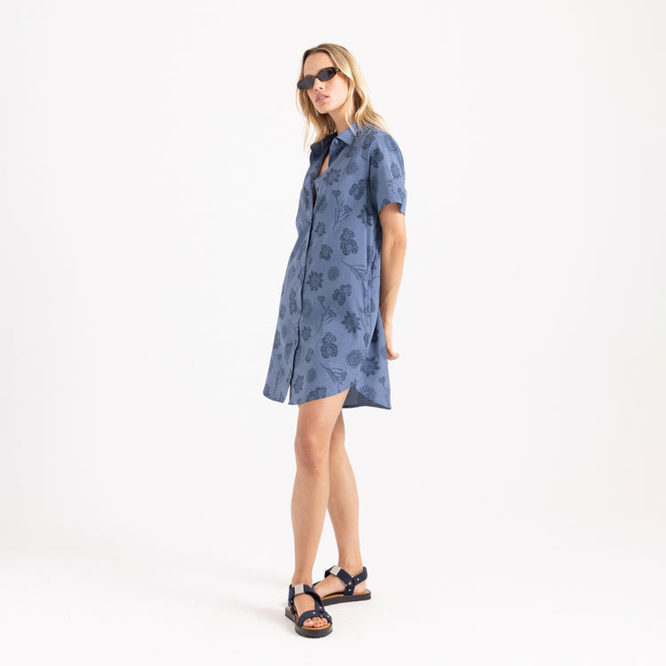 Roark- Bless Up Dress Washed Indigo