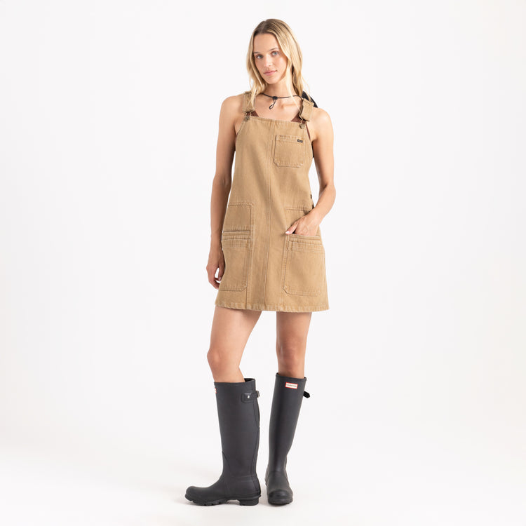 Roark- HWY 1 Overall Dress in Otter